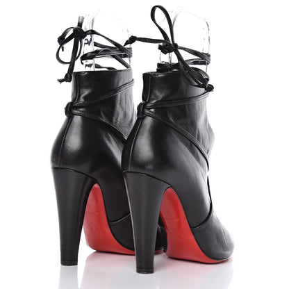 Christian Louboutin Shiny Nappa S.I.T. Rain 100 Ankle Boots 37 Black 4 of 13