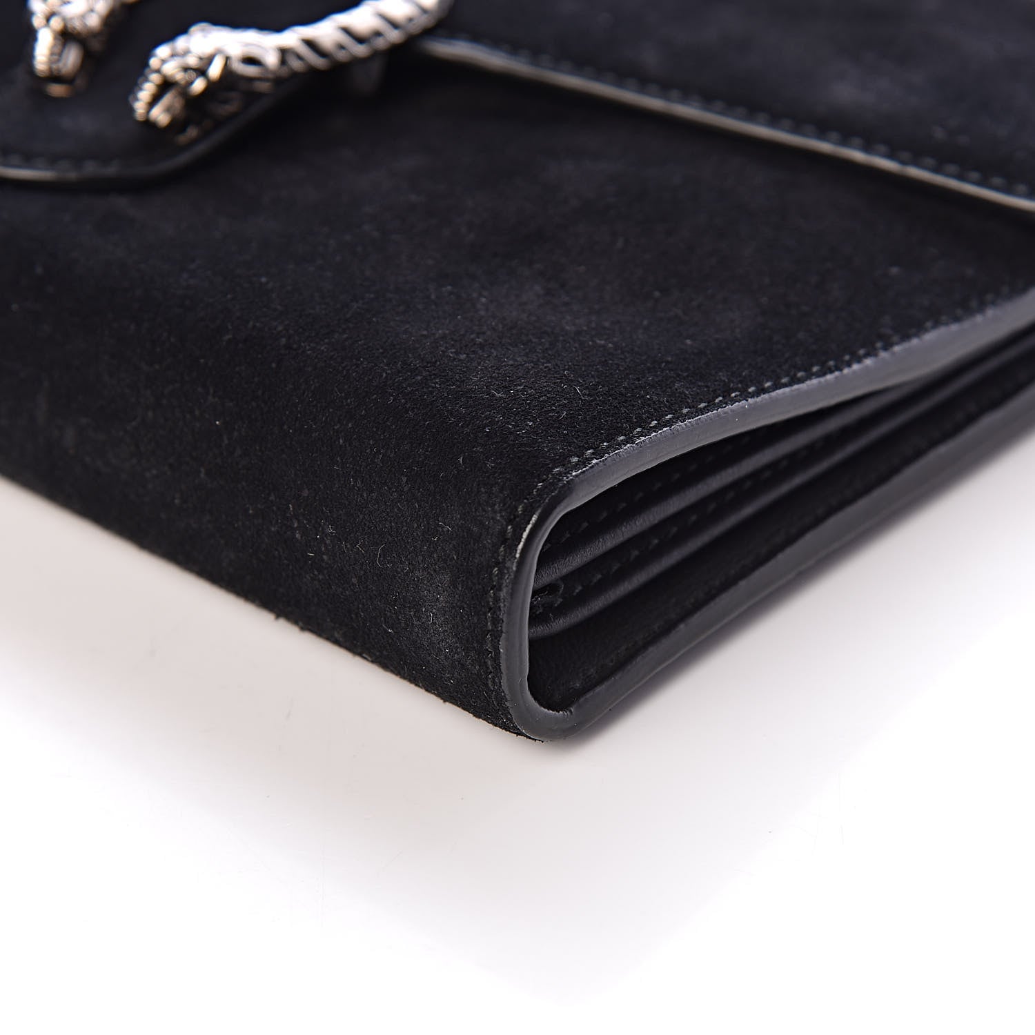 Gucci Suede Mini Dionysus Chain Wallet Black 6 of 14
