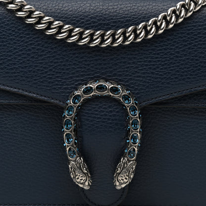 Gucci Dollar Calfskin Crystal Small Dionysus Shoulder Bag Blue Agata Montana Sapphire 9 of 11