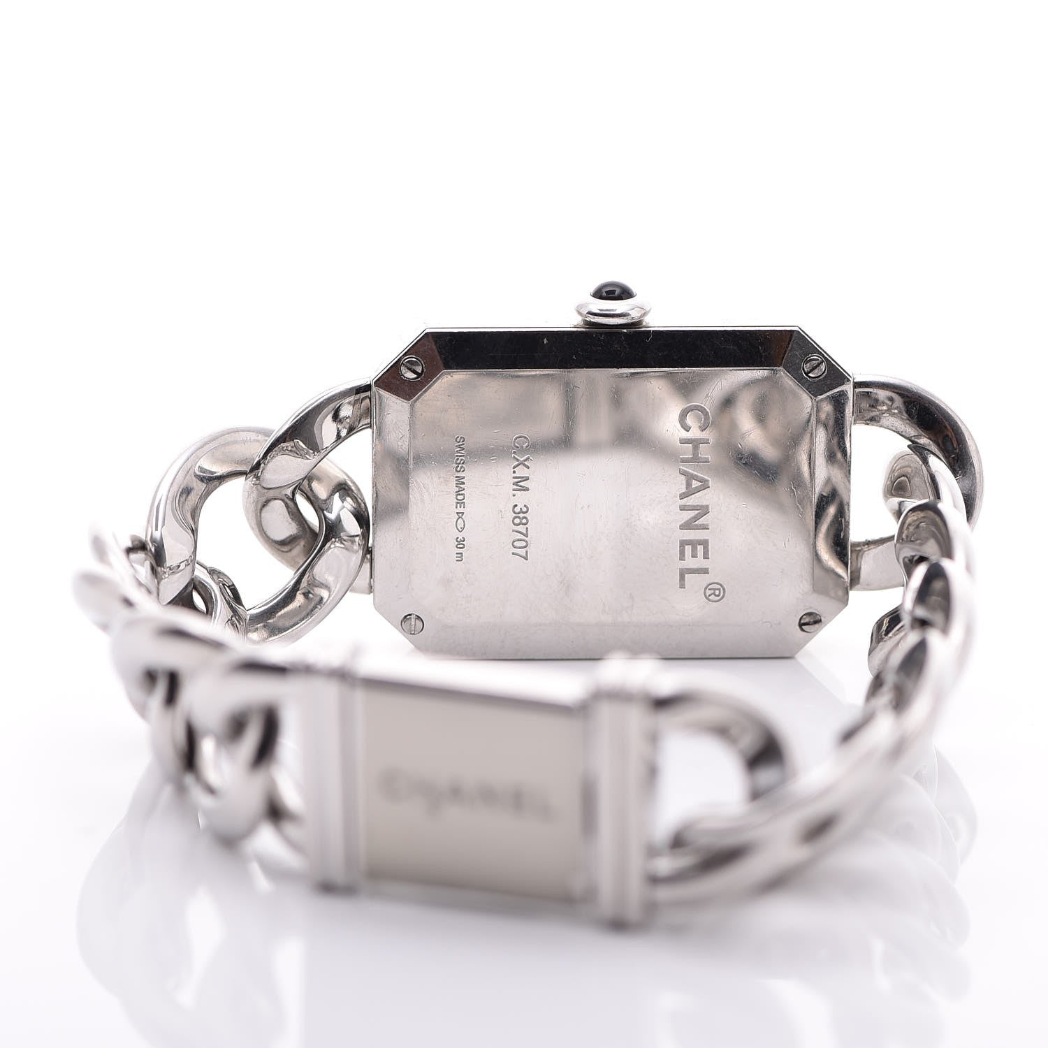Chanel Stainless Steel Mother of Pearl 20mm Chain Premiere Quartz Watch 5 of 5
