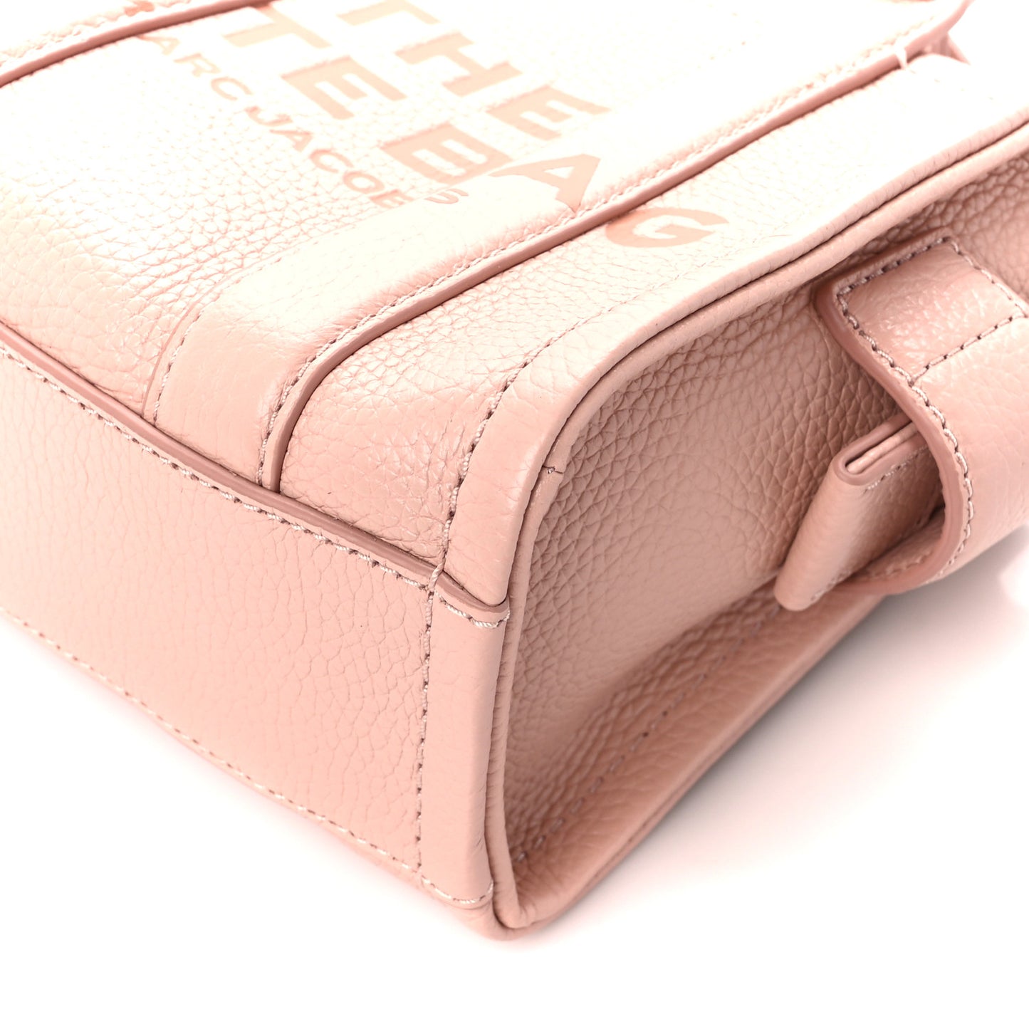 Grained Calfskin Micro The Tote Bag Rose