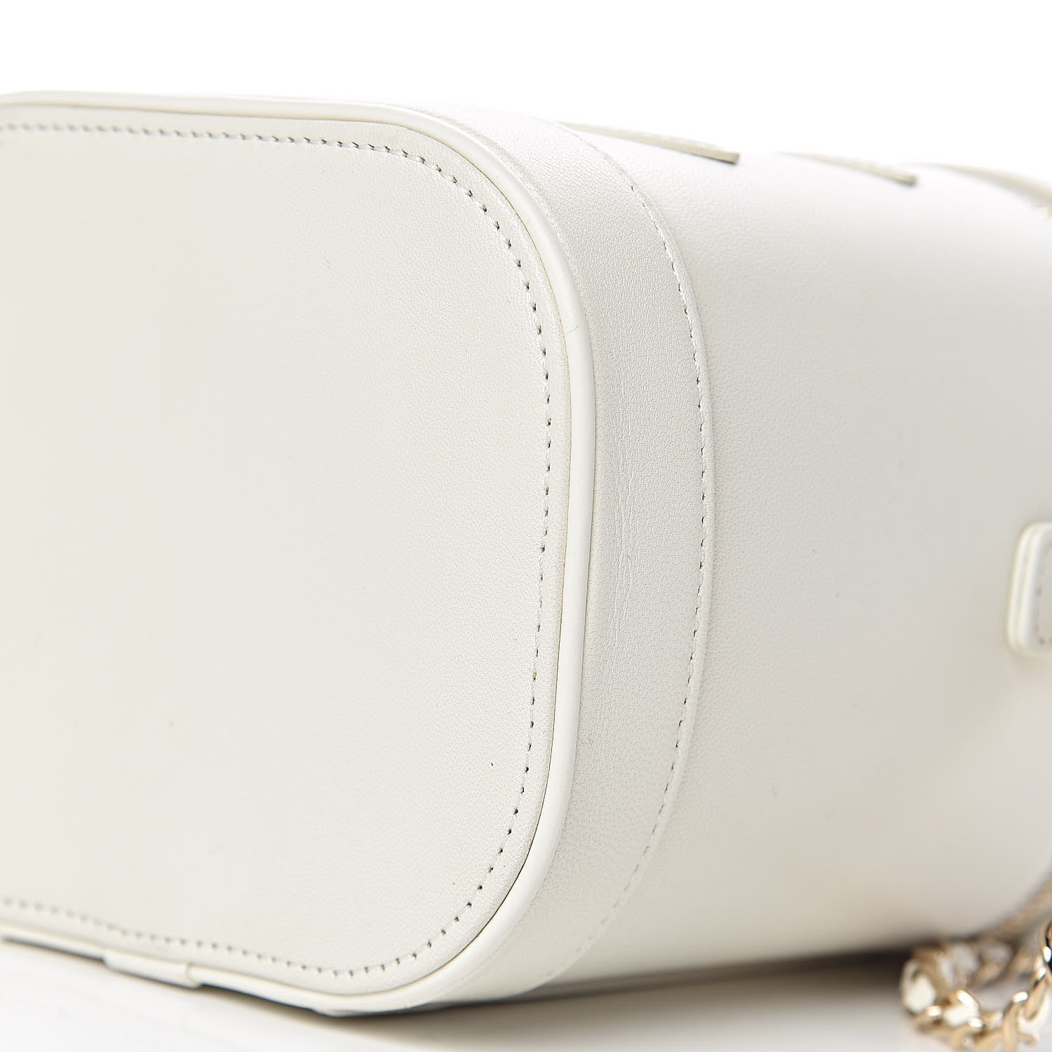 Chanel Lambskin Timeless Vanity Cosmetic Case White 9 of 10