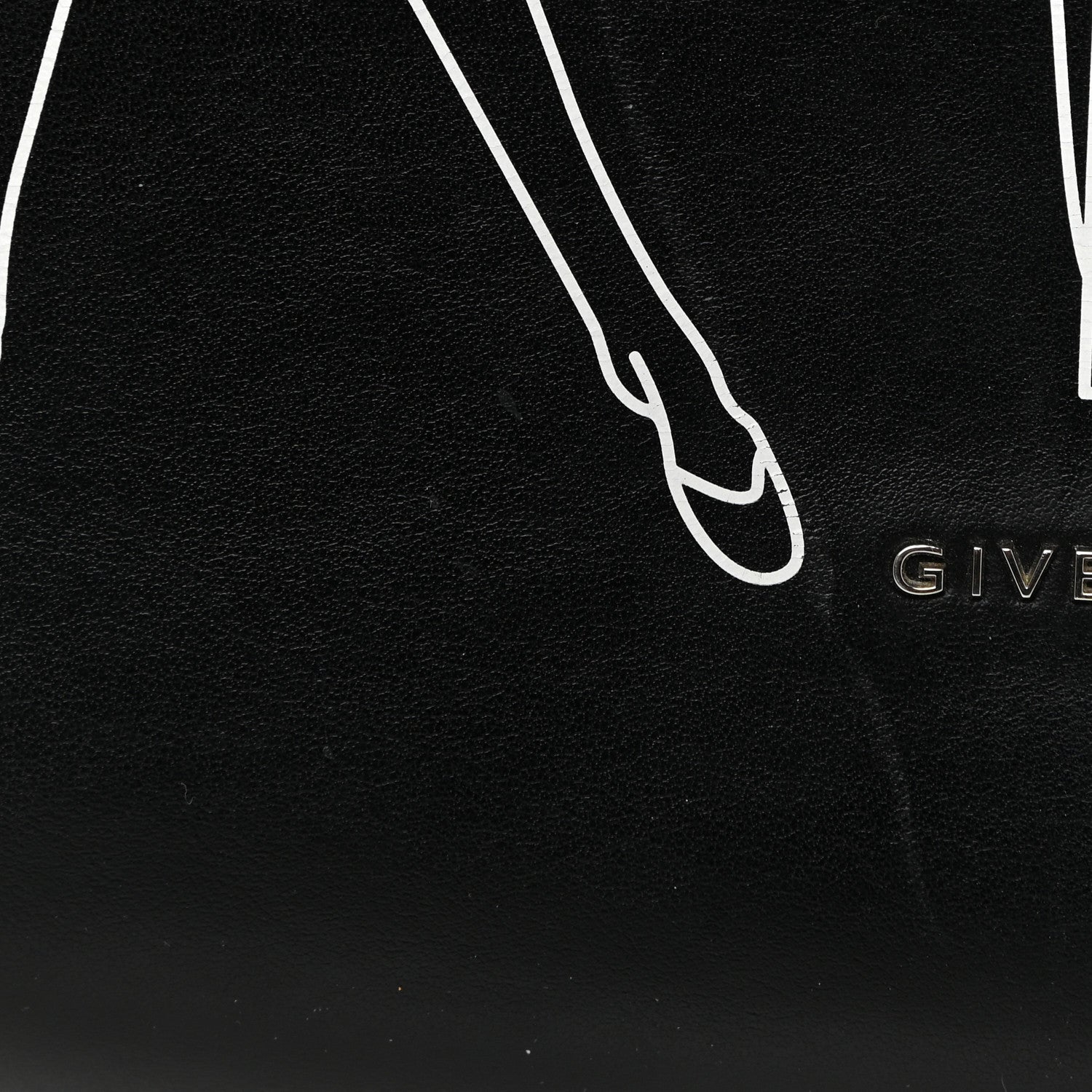 Givenchy Calfskin Bambi Print Small Stargate Shopper Tote Black 17 of 17