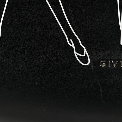 Givenchy Calfskin Bambi Print Small Stargate Shopper Tote Black 17 of 17