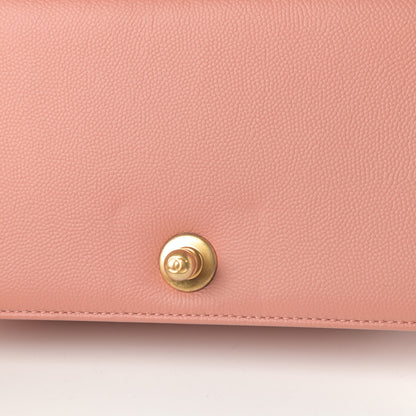 Chanel Caviar Quilted Small Boy Flap Powder Pink 13 of 13