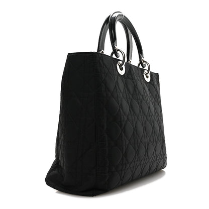 Christian Dior Nylon Cannage Large Lady Dior Black 3 of 11