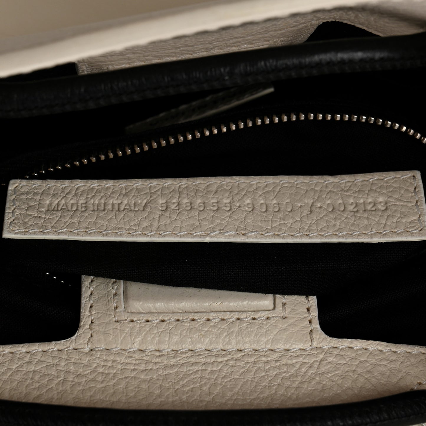 Calfskin Logo XXS Shopping Tote White