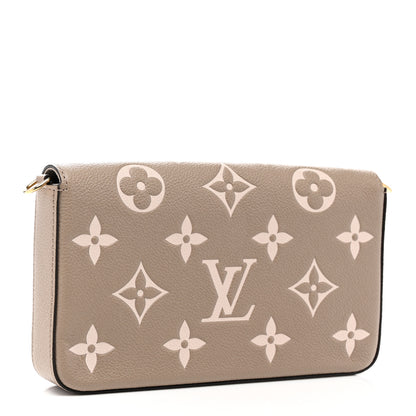 Louis Vuitton Empreinte Monogram Giant Felicie Pochette Tourterelle Creme 2 of 5
