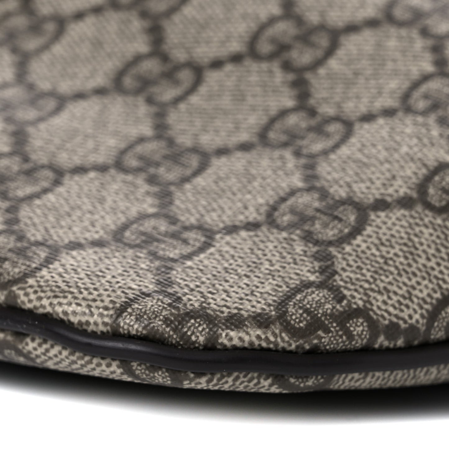 GG Supreme Monogram Belt Bag Dark Brown