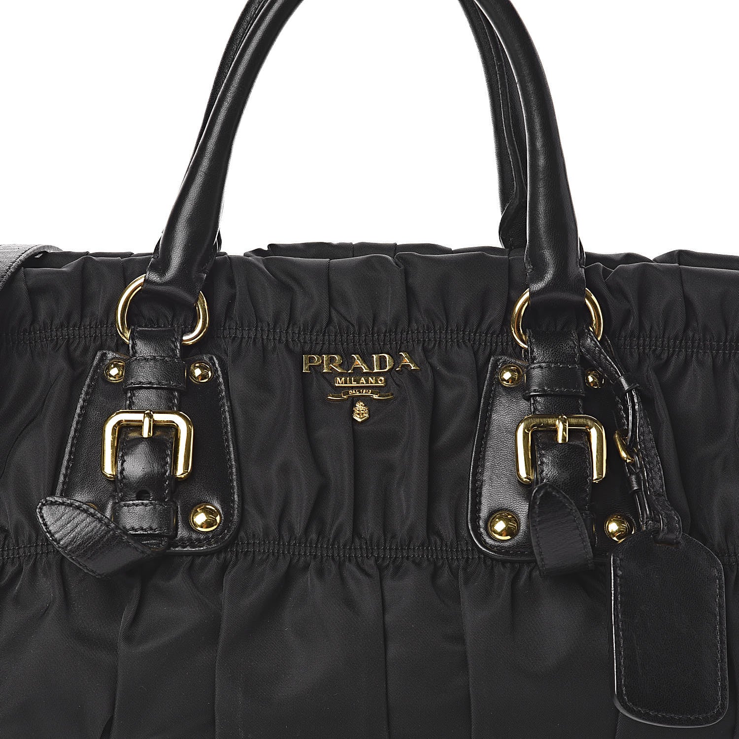 Prada Tessuto Nylon Gaufre Shopping Satchel Black 18 of 18