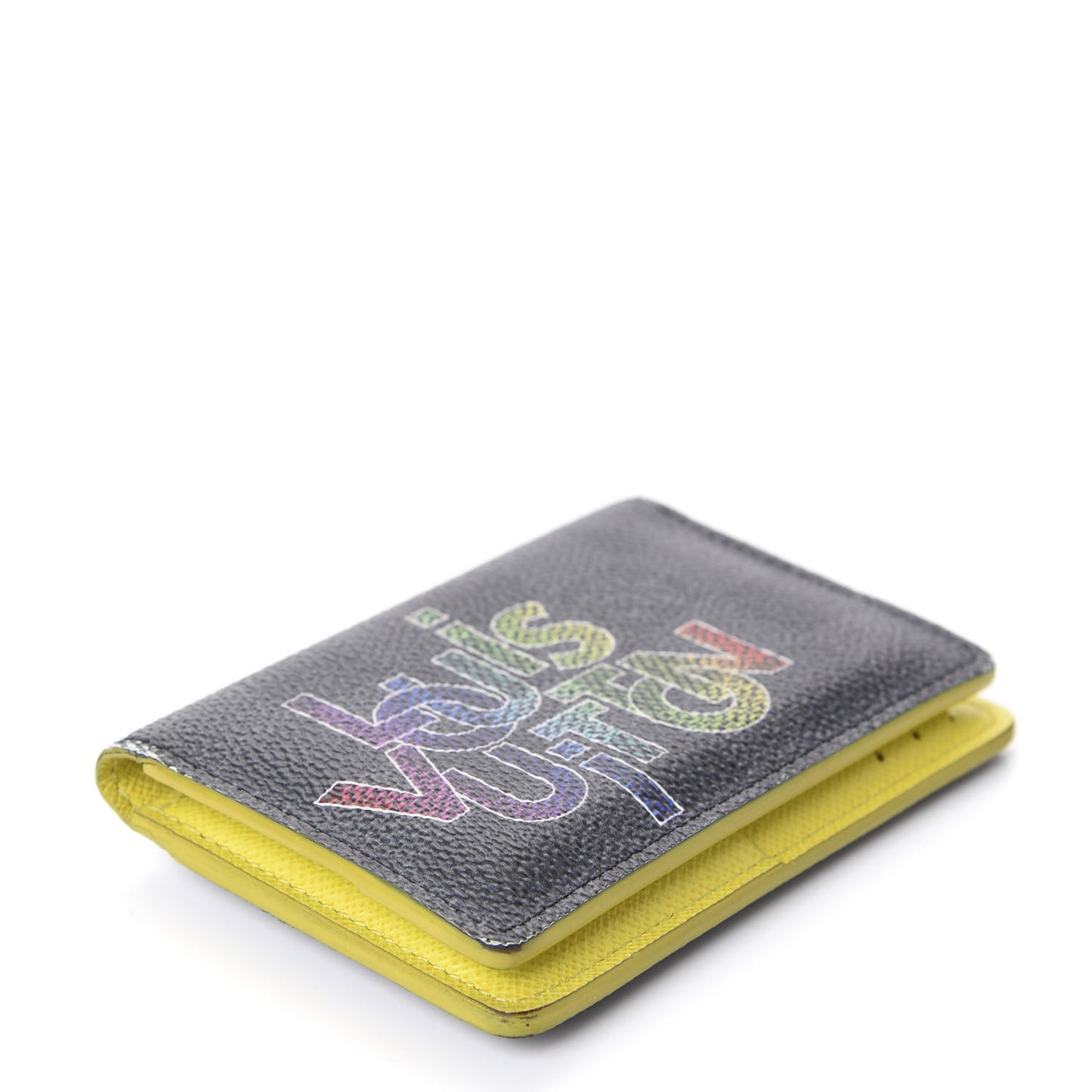 Damier Graphite Logo Pocket Organizer Yellow