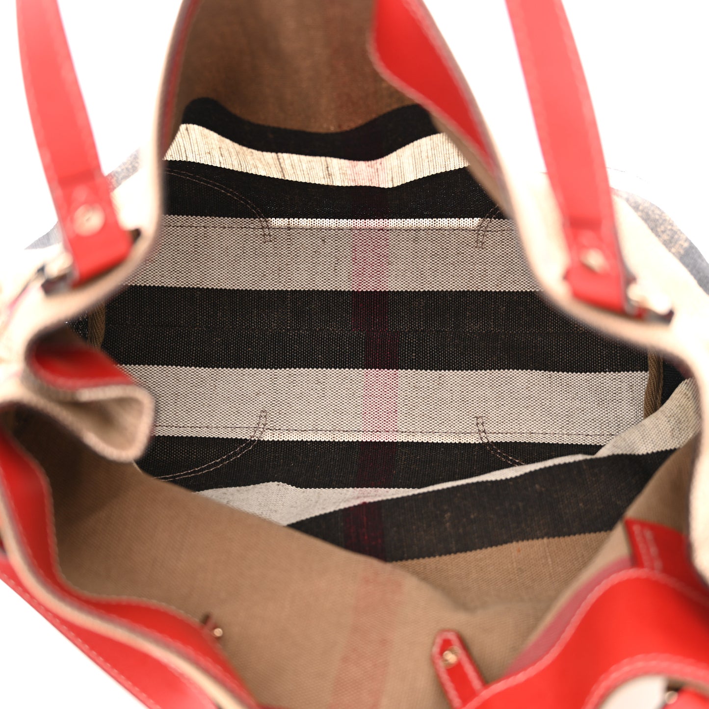 Canvas Mega Check Medium Maidstone Cadmium Red