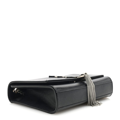 Saint Laurent Smooth Calfskin Small Classic Monogram Kate Tassel Satchel Black 4 of 9