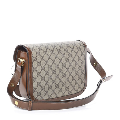 Gucci GG Supreme Monogram Horsebit 1955 Shoulder Bag Beige Brown Sugar 3 of 9