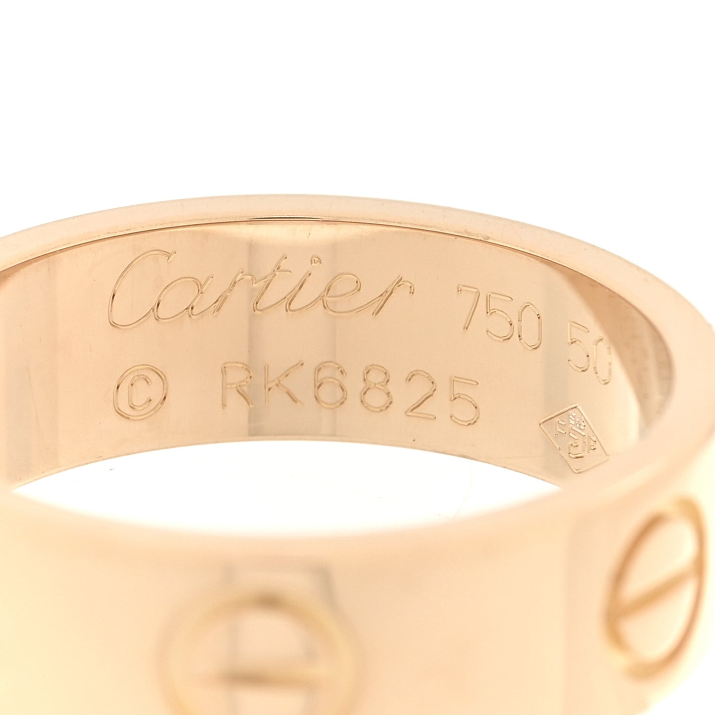 18K Yellow Gold 5.5mm LOVE Ring 50 5.25