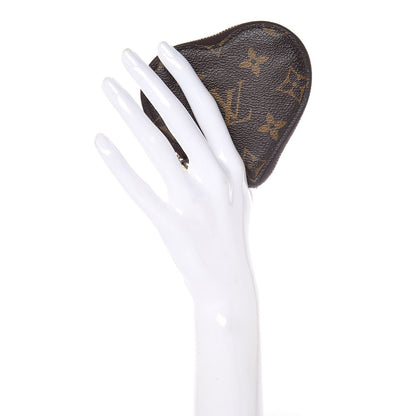 Louis Vuitton Monogram Leopard Coeur Heart Coin Purse Blanc Corail 2 of 8