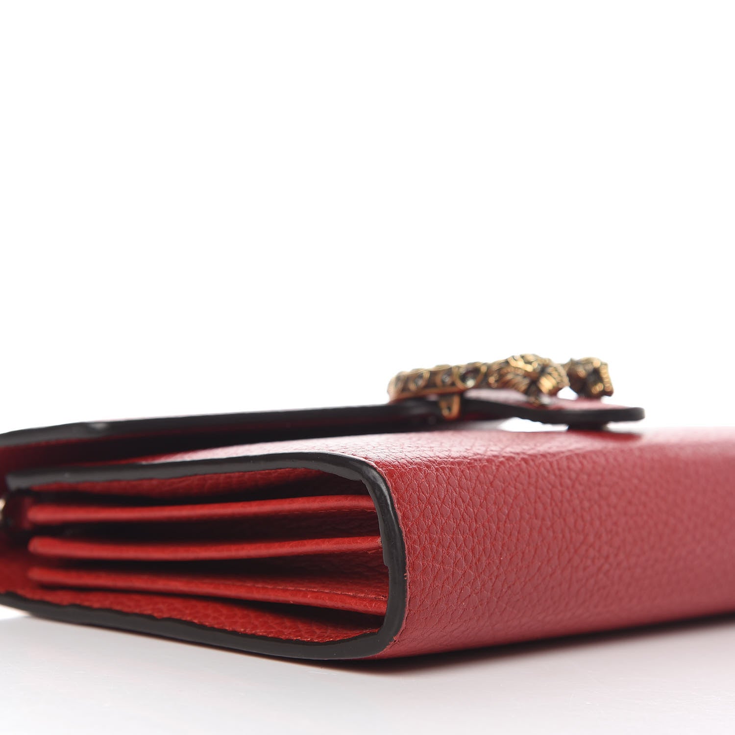 Gucci Calfskin Mini Dionysus Chain Wallet Hibiscus Red 6 of 9