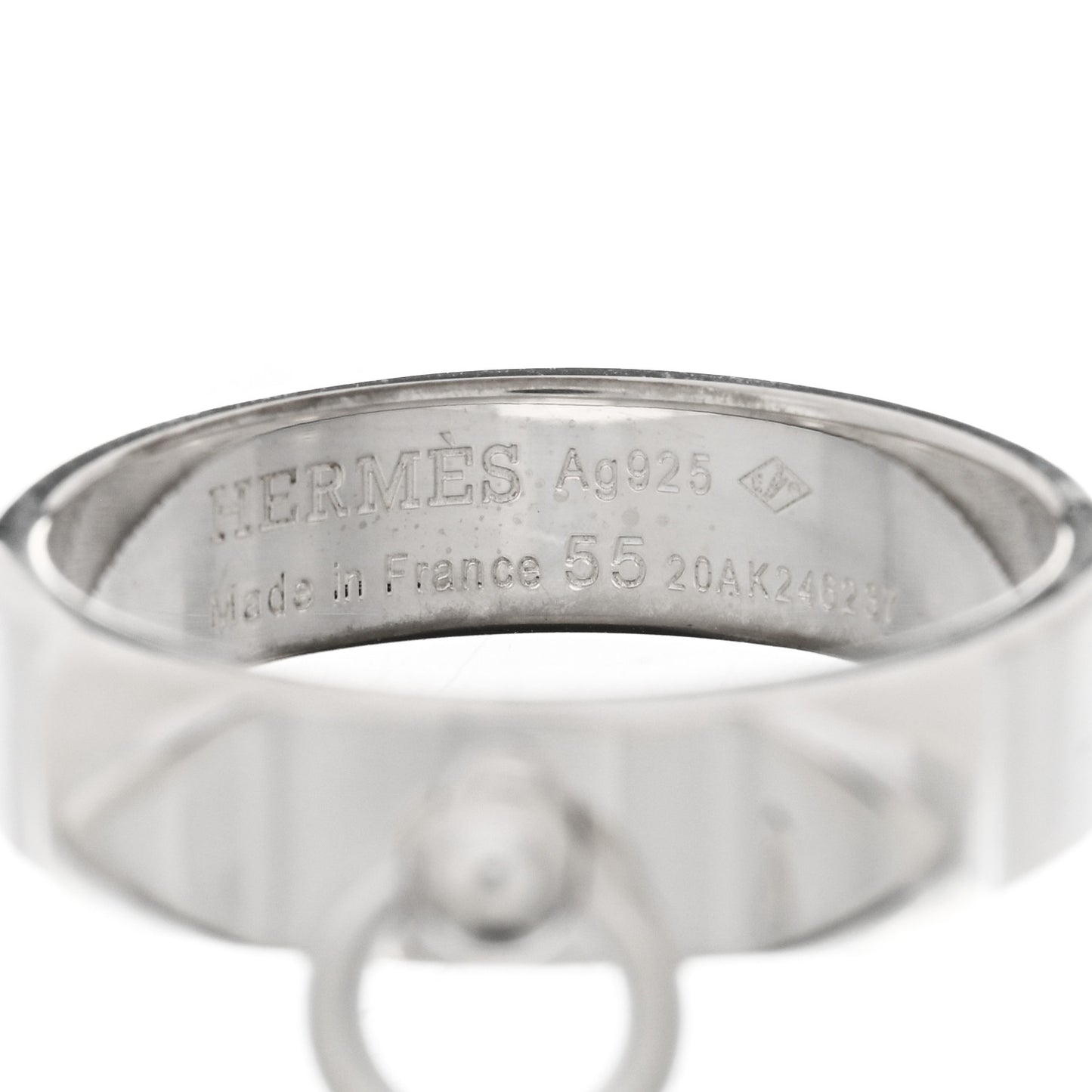 Sterling Silver PM Collier De Chien Ring 55 7.25