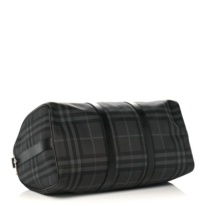 Burberry Nylon Smoked Check Duffle Bag Black 3 of 14