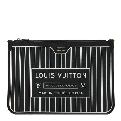 Louis Vuitton Calfskin Neverfull Inside Out MM Pochette Black 1 of 8