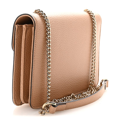Gucci Dollar Calfskin Small Interlocking G Shoulder Bag Camelia 3 of 10