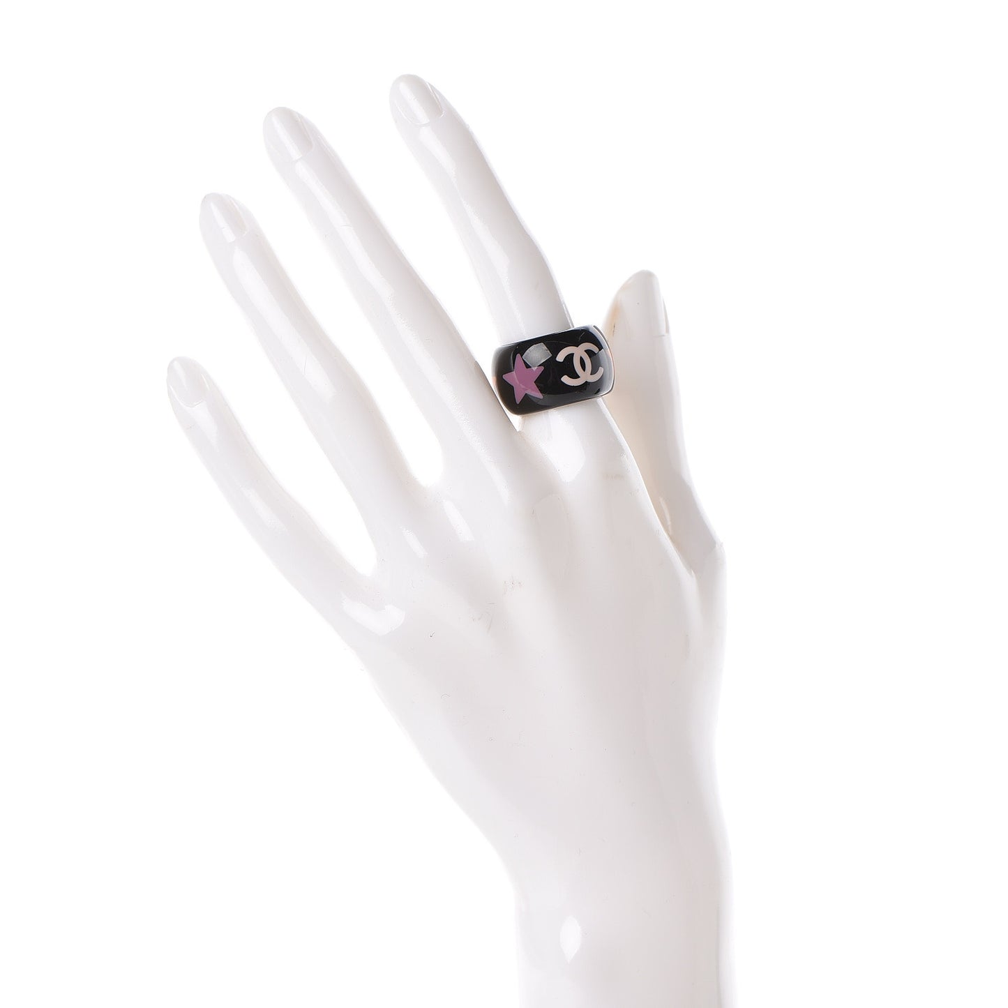 Resin CC Star Ring 6.25 Black