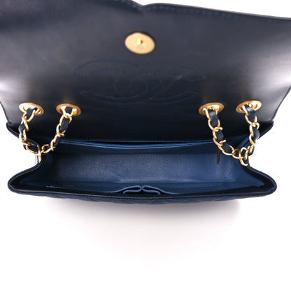 Chanel Caviar Quilted Medium CC Filigree Flap Navy Black 5 of 10