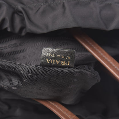 Prada Tessuto Nylon Jacquard Logo Tote Black 7 of 13
