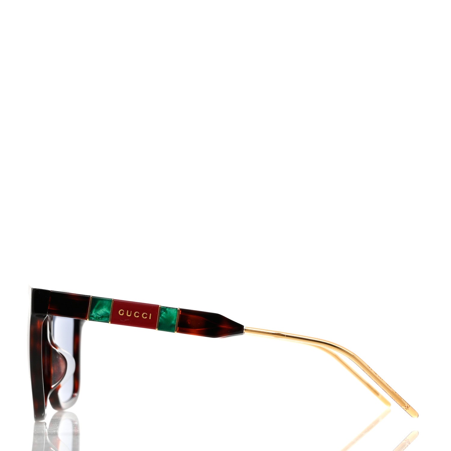 GUCCI サングラス Gucci Acetate Square Sunglasses GG0599SA Black Tortoiseshell