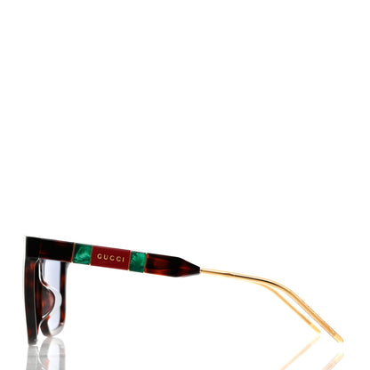 Gucci Acetate Square Sunglasses GG0599SA Black Tortoiseshell Pearlescent 3 of 8