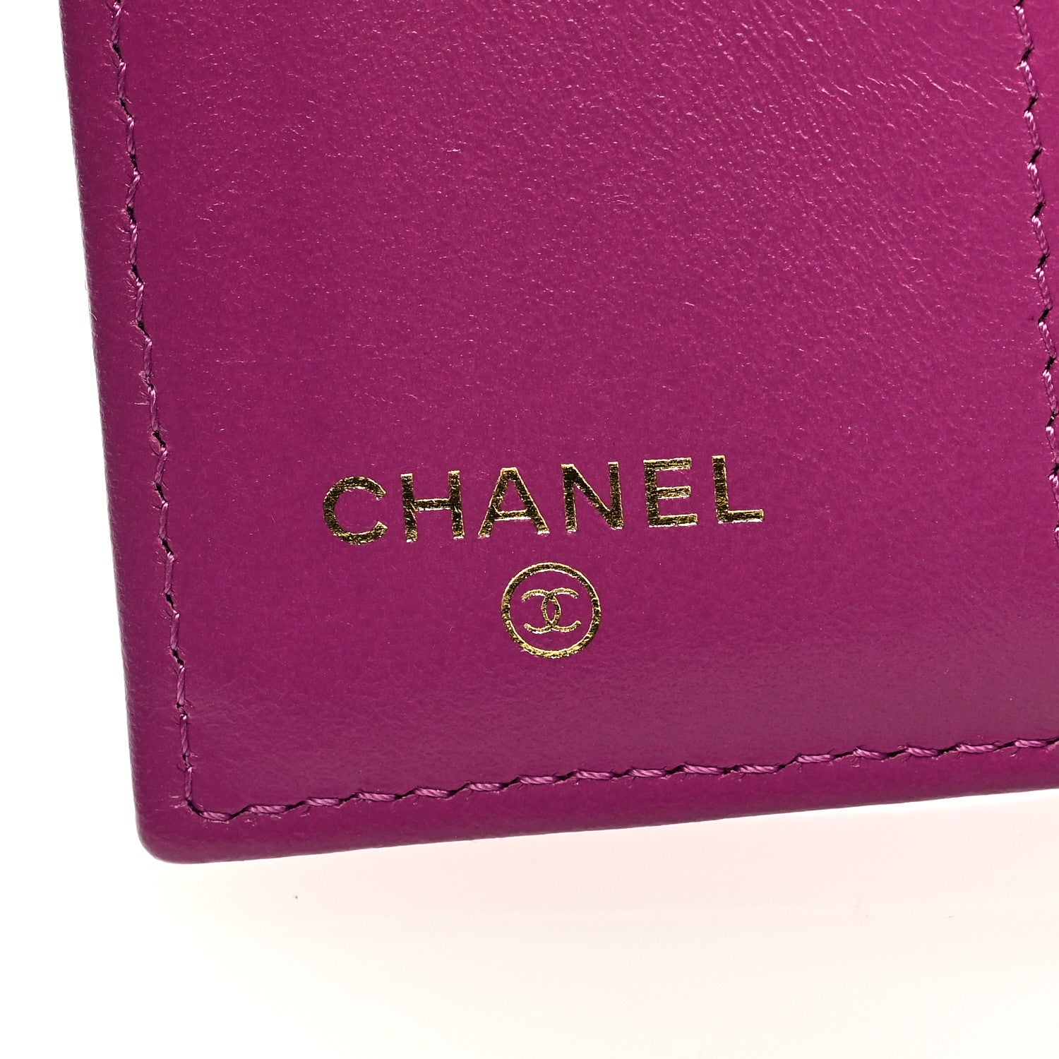 Chanel Caviar Quilted Double Flap Wallet Purple 6 of 7