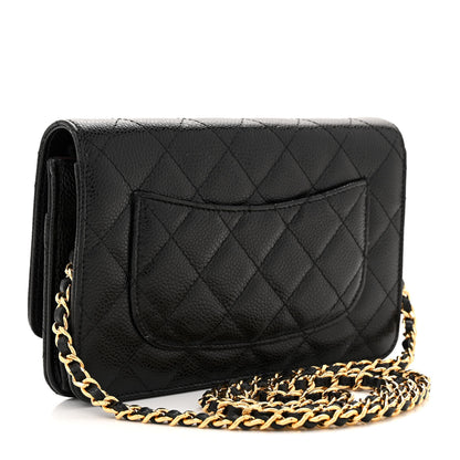 Chanel Caviar Quilted Wallet on Chain WOC Black 3 of 11