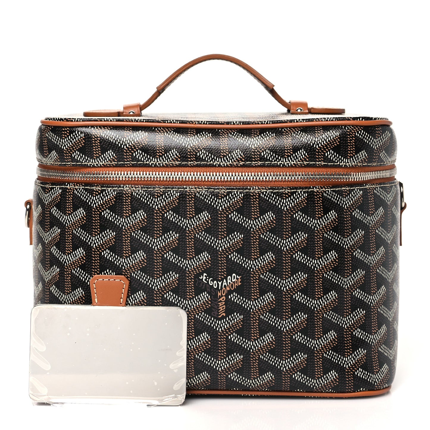 Goyardine Muse Vanity Case Black Gold