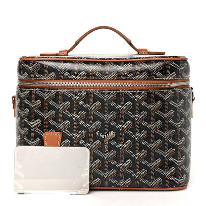 Goyard Goyardine Muse Vanity Case Black Gold 3 of 11