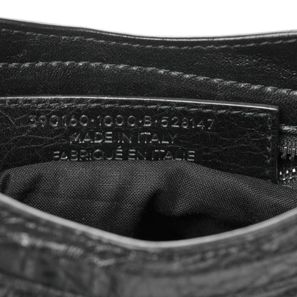 Balenciaga Agneau Silver Metallic Edge Hardware Mini City Black 5 of 12