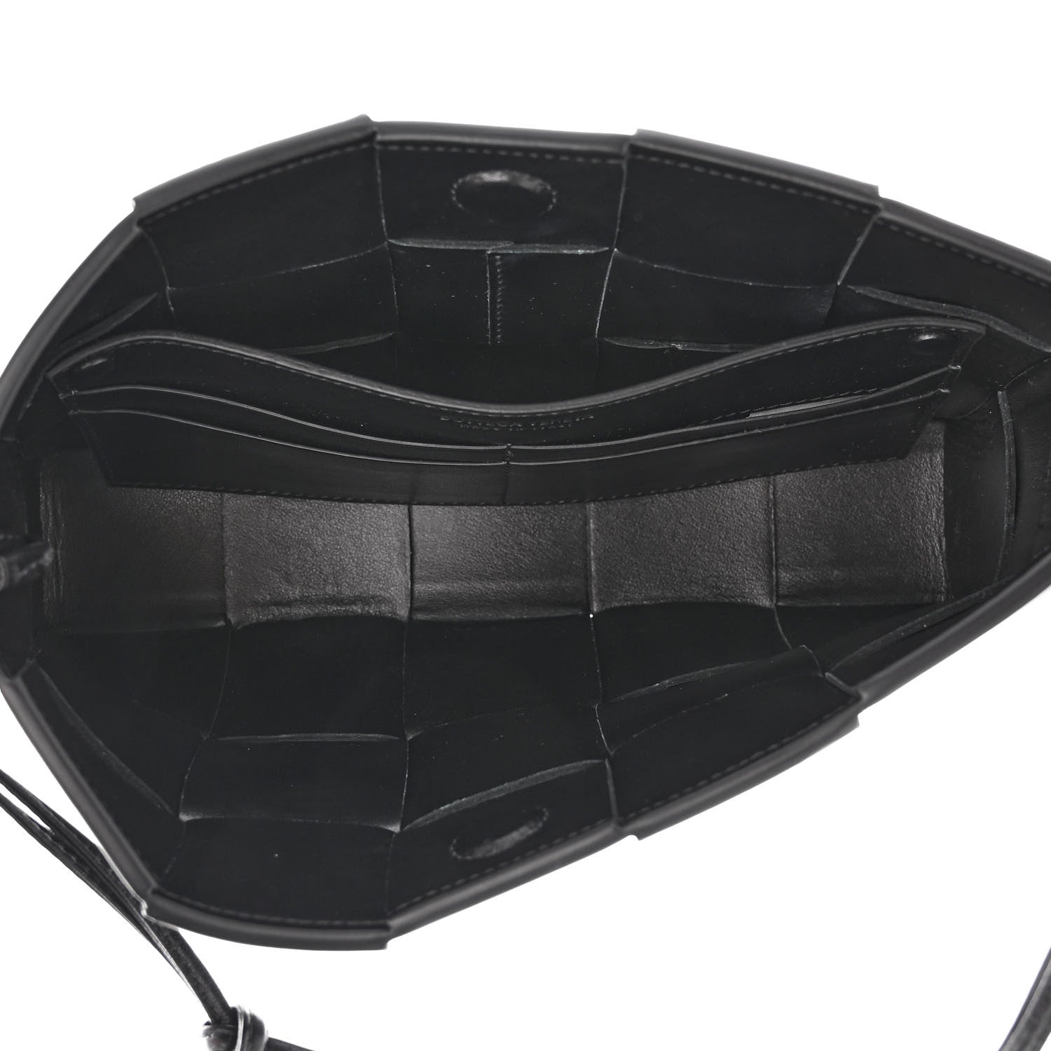 Bottega Veneta Calfskin Maxi Intrecciato Cassette Pouch On Strap Black 5 of 9
