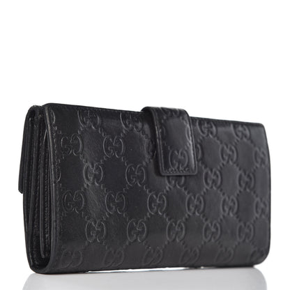 Gucci Guccissima Princy Continental Wallet Black 3 of 16