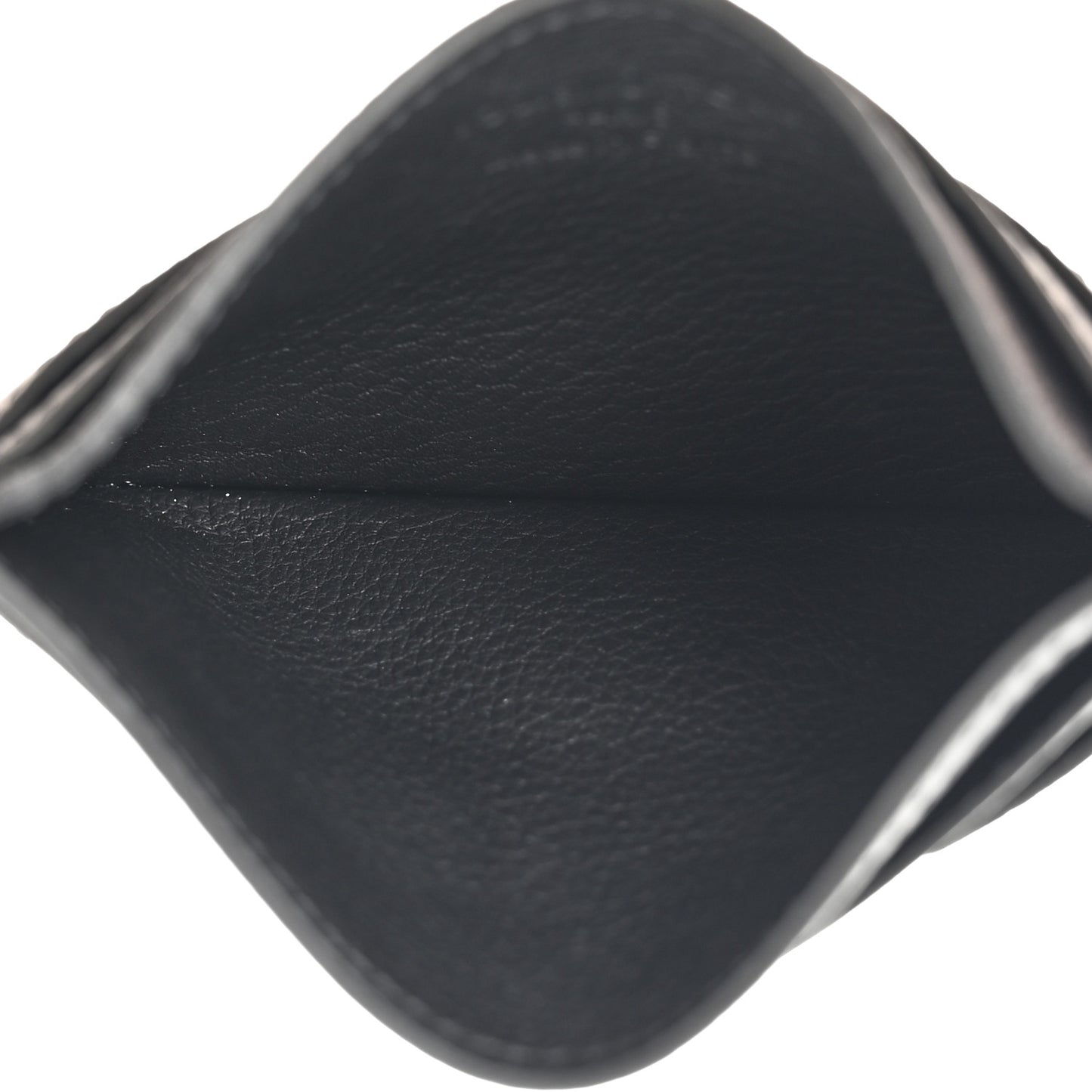 Calfskin Monogram Shadow Double Card Holder Black Black