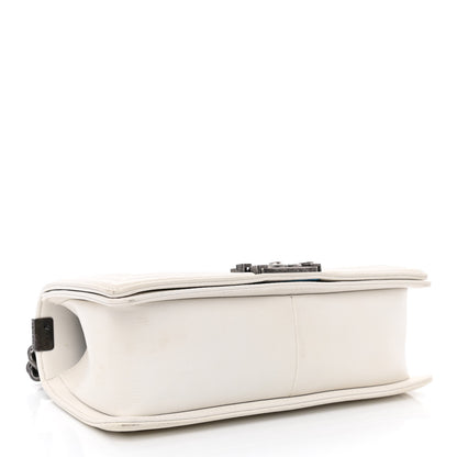 Chanel Calfskin Quilted Small Boy Flap White 4 of 13