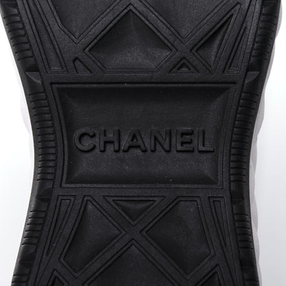 Chanel Velvet Calfskin Mixed Fibers CC Sneakers 37 Black 10 of 12