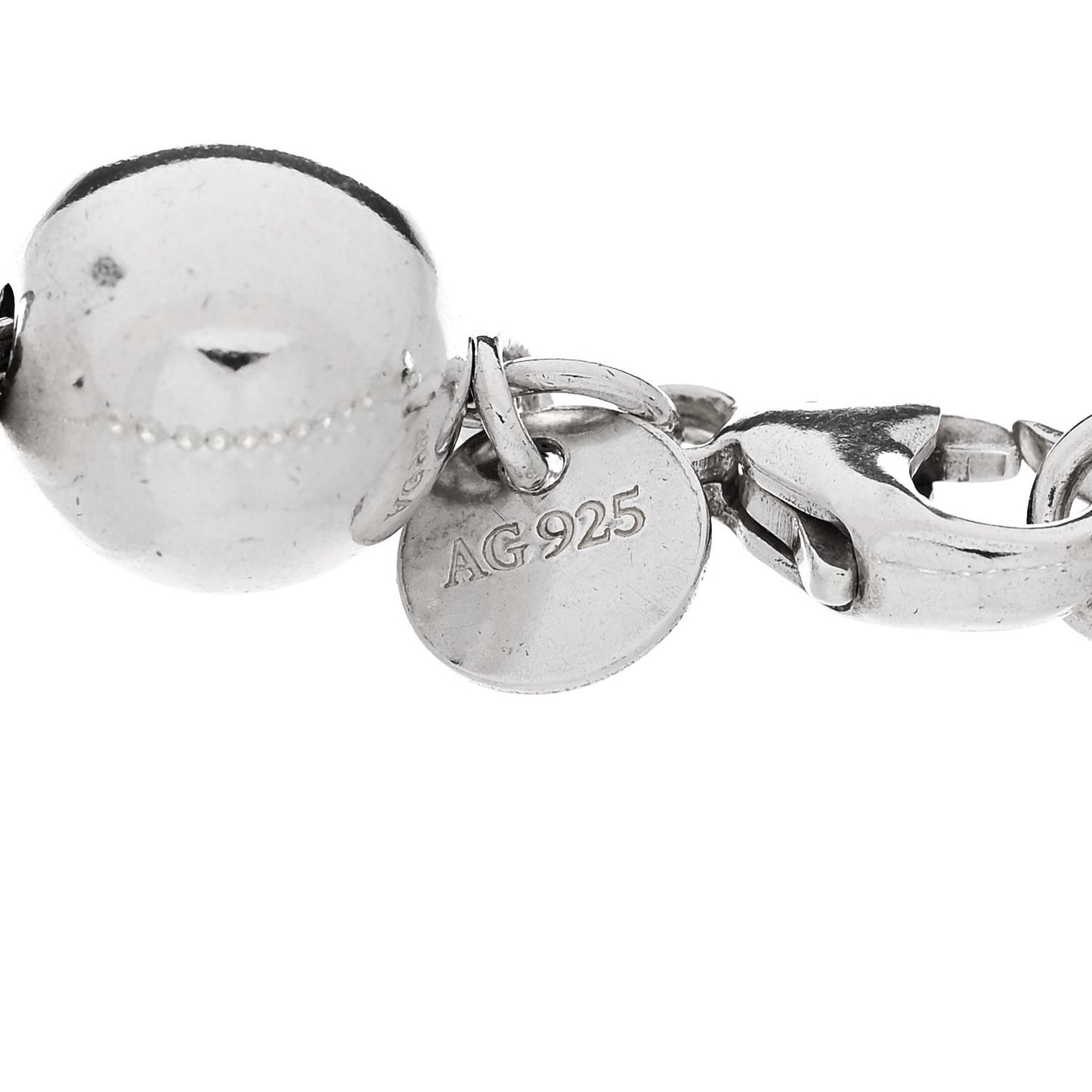 Sterling Silver 10mm Hardwear Ball Bracelet