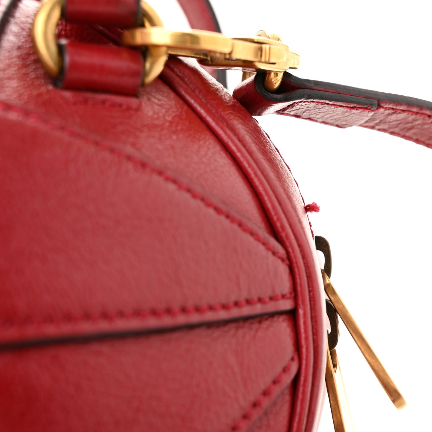 Piuma Lux Energy Mini Tifosa Basketball Shaped Shoulder Bag Romantic Cerise