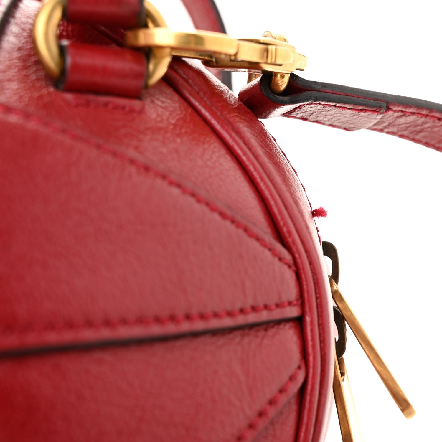 Gucci Piuma Lux Energy Mini Tifosa Basketball Shaped Shoulder Bag Romantic Cerise 12 of 13