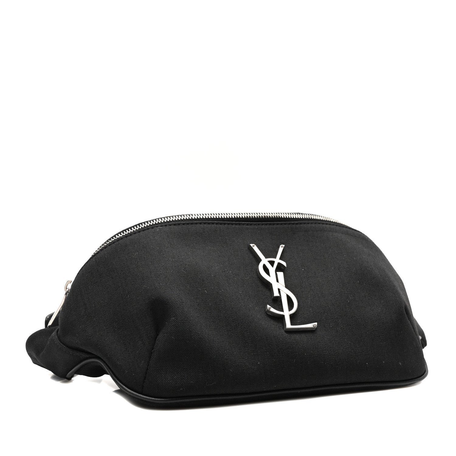 Saint Laurent Canvas Monogram Belt Bag Black 4 of 9