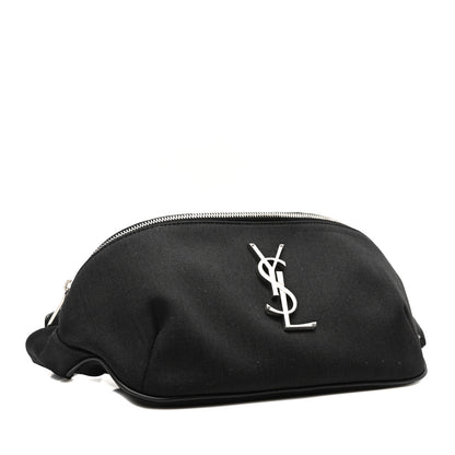 Saint Laurent Canvas Monogram Belt Bag Black 4 of 9