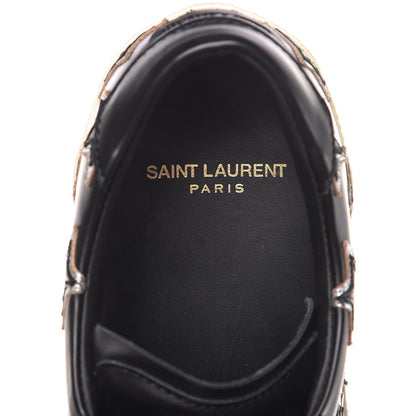 Saint Laurent Nappa Star Court Sneakers 38.5 Black 9 of 11