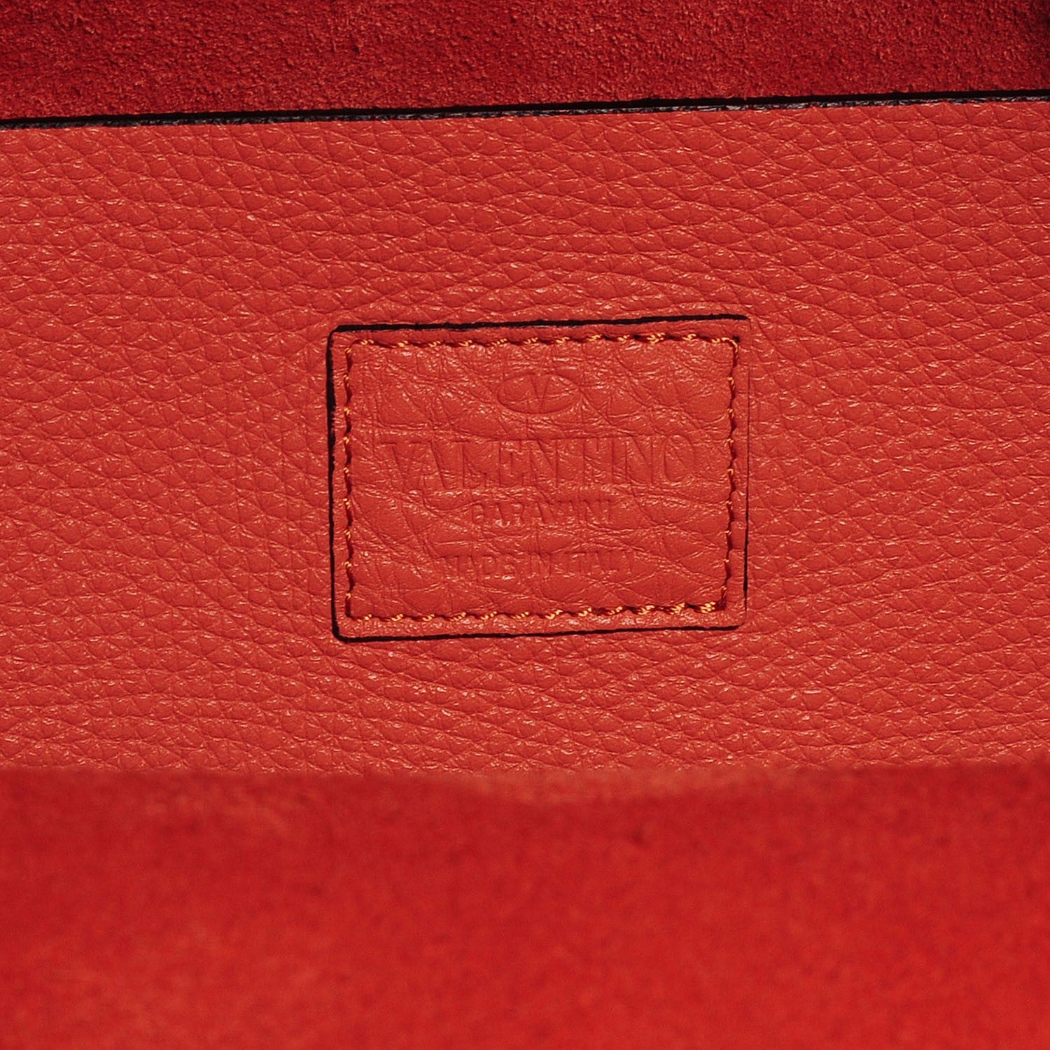 Valentino Garavani Grained Calfskin Medium Rockstud Backpack Coral 7 of 8
