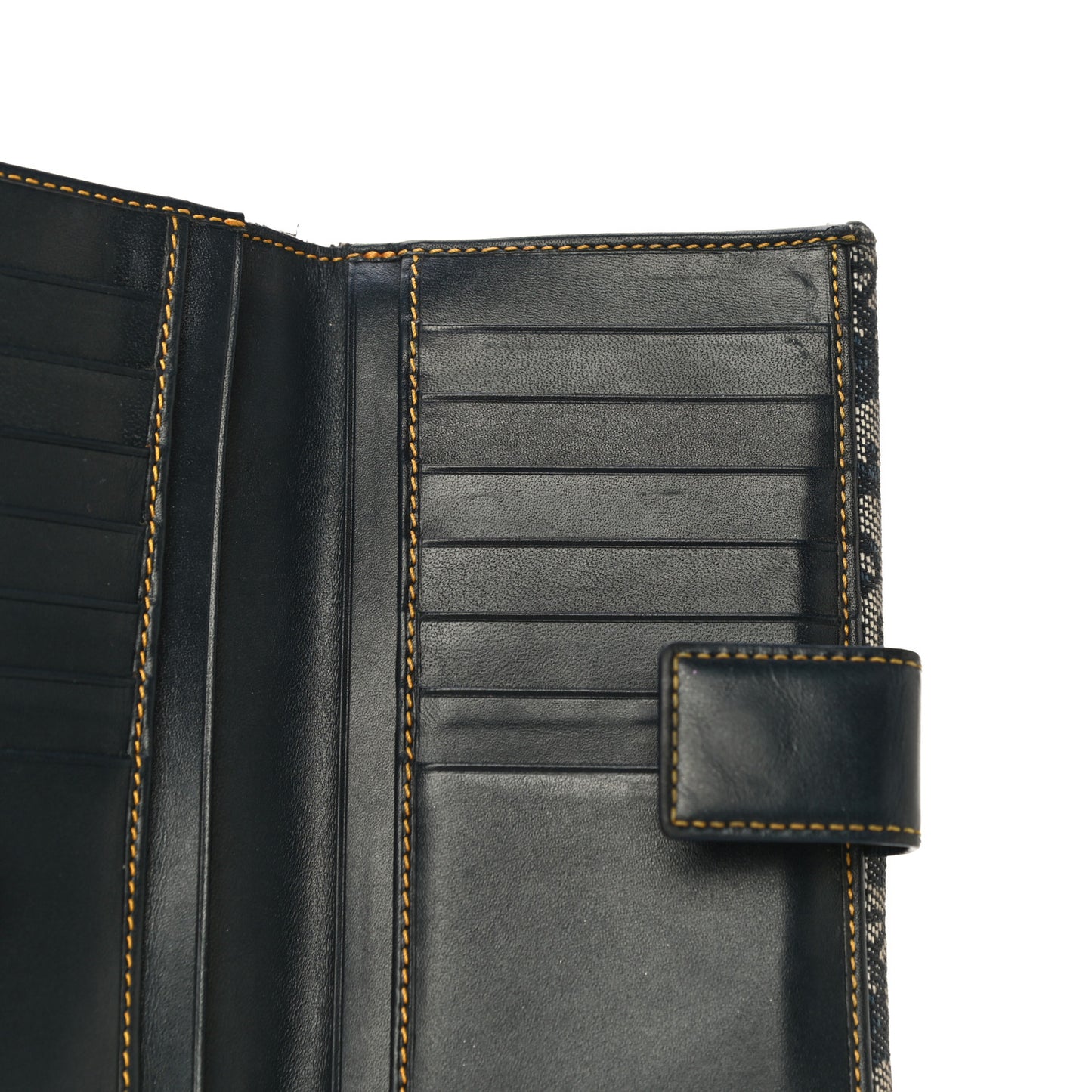 Monogram Saddle Wallet Navy