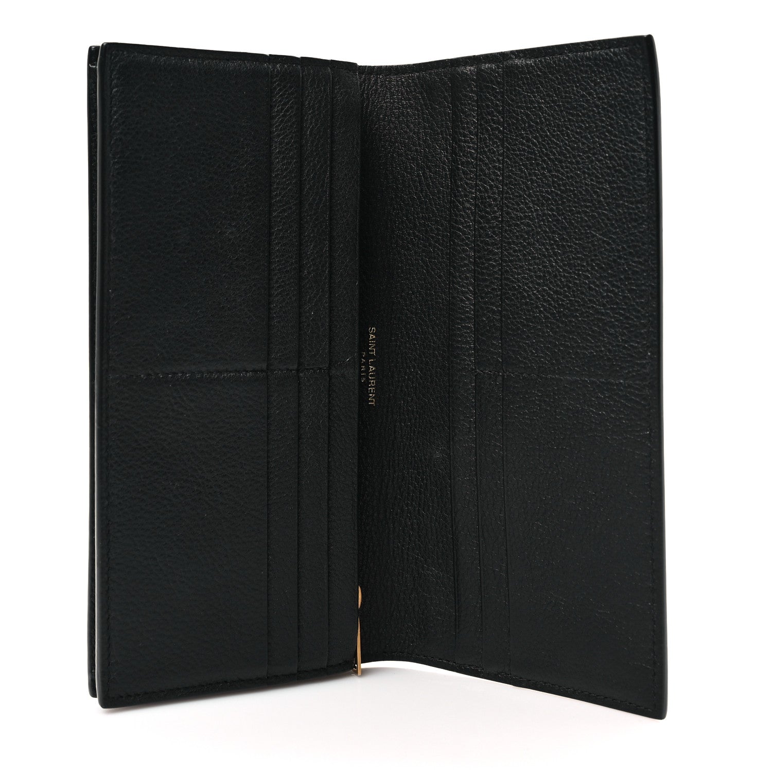 Saint Laurent Calfskin Tiny Monogram Cassandre Wallet Black 5 of 6