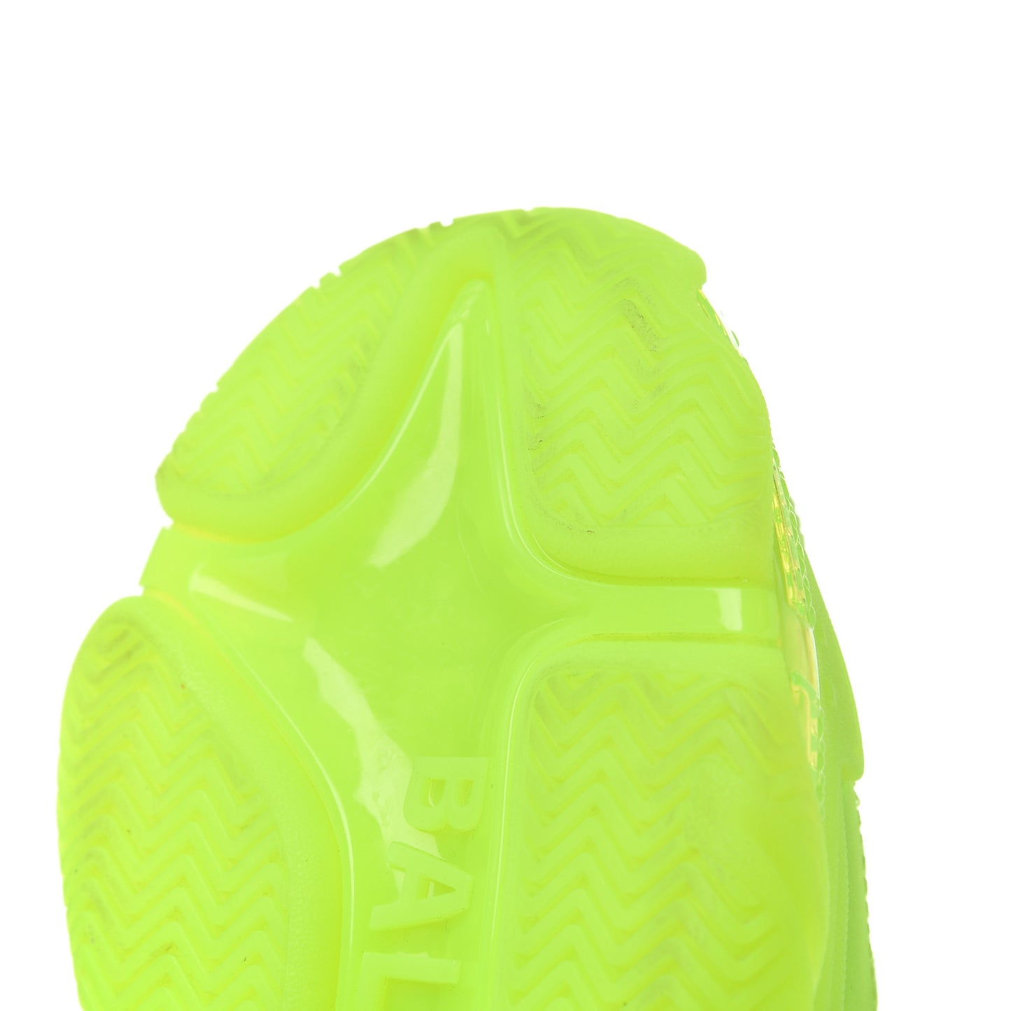 Fabric Mesh Clear Sole Womens Triple S Sneakers 37 Fluo Yellow